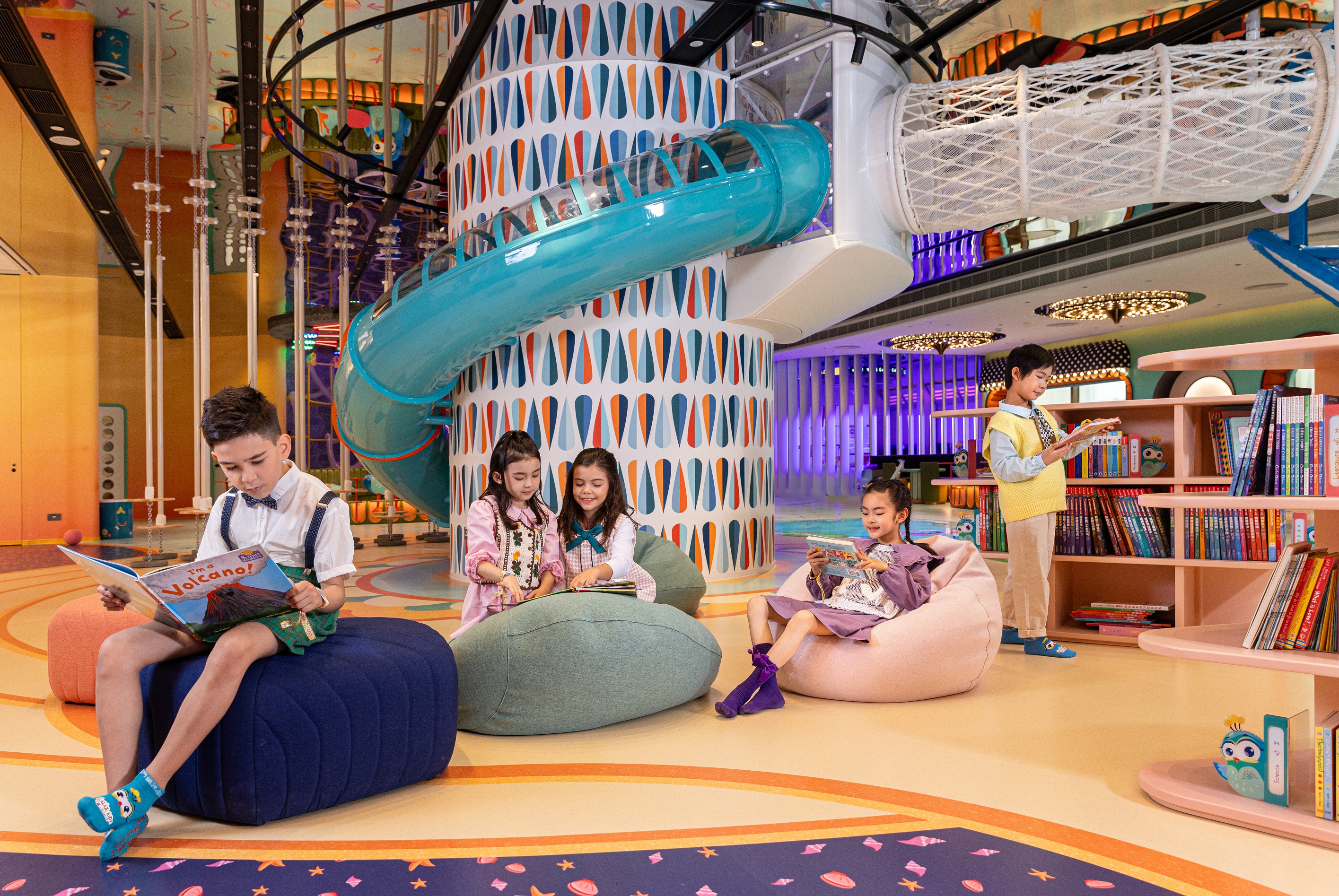 At Galaxy Kidz, young guests are warmly invited to participate in a variety of interactive programs and activities that bring edutainment to life.